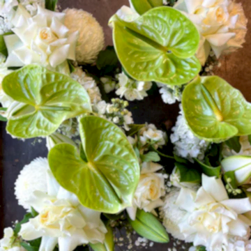 seasonal white and green flowers hampton