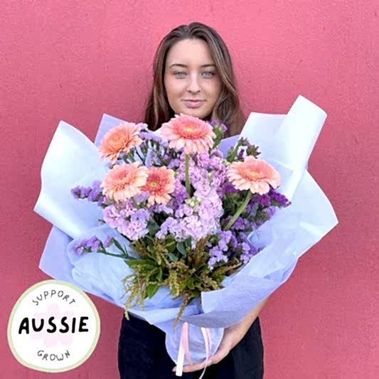 Fresh locally grown flower bouquet